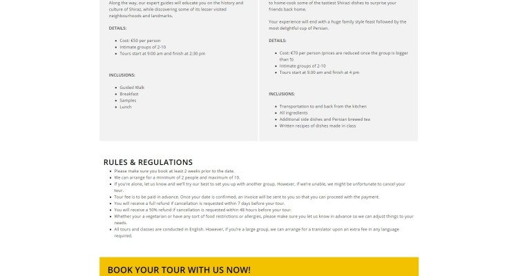 shiraz tours