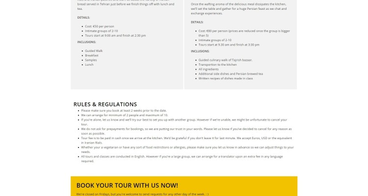 tehran tours